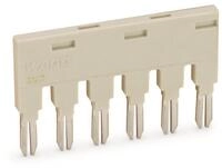 WAGO 859-406/000-006 Br&uuml;cker,f&uuml;r Br&uuml;ckungsschacht,6-fach,blau (Inhalt 25 St&uuml;ck)