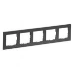 Legrand 765485 SEANO+5-fach Rahmen in der Farbausf&uuml;hrung Anthrazit lackiert