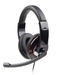 gembird Headset STEREO MHS 001 gl&auml;nzend Klinke schwarz