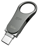 Silicon Power USB-Stick 32GB USB3.0 C80 Silver Type C-Ready