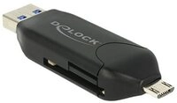 DELOCK Card Reader USB3.0 A +micro B-> SD/SDHC/MMC/micSD OTG