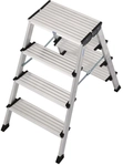 Krause Doppel-Klapptritt Alu 126047 2x4 Stufen Standh&ouml;he:0,85m 5,5kg Treppo