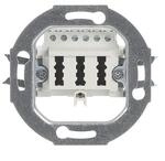 BJ UP Anschlussdose TAE 0243/04 3x6NFN alpinweiss