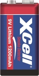 Xcell 9v Lithium Batterie 131347 1200mAh f&uuml;r Rauchmelder