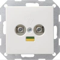 GIRA 040503 Potenzialausgleich-Dose 2fach System 55 Reinwei&szlig; gl&auml;nzend