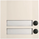 GRO AP Kontaktplatte 51203 Domolux Duo WS/SW 2fach weiss/ schwa