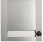 GRO AP Kontaktplatte 51113 Domolux SIM/SW 1fach silber matt/sch