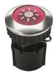 GRO Klingeltaster mit Beleuchtung 63022 Protact 101 LED rot/Aluminium