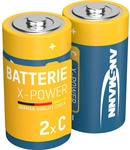 ANSMANN 5015623 Alkaline Batterie Baby C, X-Power, 7500mAh, 2er-Pack