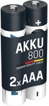ANSMANN 5030982 NiMH-Akku Micro AAA, maxE, 800mAh, 2er-Pack