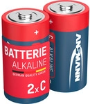 ANSMANN 1513-0000 Alkaline Batterie Baby C 7200mAh, 2er-Pack