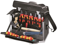 Knipex VDE-Werkzeugtasche Elektro ** Ledertasche 002103LS best&uuml;ckt