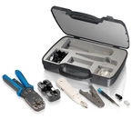 Equip 129504 Kabel-Crimper Werkzeugsatz Schwarz, Blau, Grau, Wei&szlig;