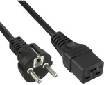 InLine&reg; Netzkabel 16A, Schutzkontakt gerade/Kaltger&auml;testecker IEC320/C19, 3m