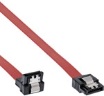 InLine&reg; SATA Anschlusskabel abgewinkelt, mit Sicherheitslasche, 0,5m