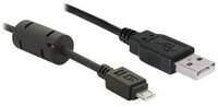 DELOCK USB Kabel A -> Micro-B St/St 2.00m sw