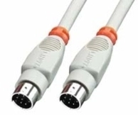 Lindy 8 Pin Mini DIN Cable 2 m Paralleles Kabel Grau