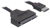 DELOCK SATA-Kabel SATA 22pin -> eSATApd St/St 0.50m