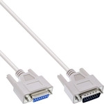InLine&reg; Joystickverl&auml;ngerung, 15pol Stecker / Buchse, 10m, vergossen