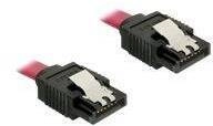 DELOCK SATA-Kabel SATA III -> SATA St/St 0.30m rot Clips