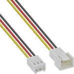 InLine&reg; L&uuml;fterkabel Verl&auml;ngerung, 3pol Molex Stecker/Buchse, Tachosignal, 0,3m