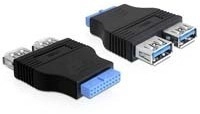 DELOCK USB3.0 Adapter Pinheader -> 2x A Bu/Bu nebeneinand
