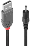 Lindy 70265 Stromkabel Schwarz 1,5 m USB A EIAJ-01 (2.5 mm, 0.7 mm)