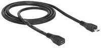 DELOCK USB Verl. Micro-B -> Micro-B St/Bu 1.00m sw
