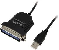 Logilink USB-Kabel Parallel 1.80m schwarz