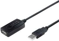 Logilink USB Kabel A -> A St/Bu 10.00m Verl. schwarz