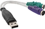 InLine&reg; USB zu PS/2 Konverter, USB Stecker an 2x PS/2 Buchse f&uuml;r Maus + Tastatur