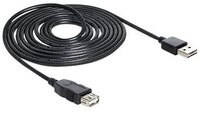 DELOCK USB Verl. A -> A St/Bu 5.00m sw Easy USB