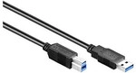 Anschlusskabel USB 3.0 Stecker A an Stecker B, schwarz, 1,8m, Good Connections&reg;