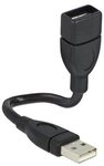 DELOCK USB Verl.A -> A St/Bu 0.15m ShapeCable sw