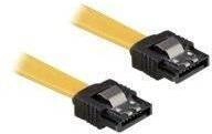 DELOCK SATA-Kabel SATA III -> SATA St/St 0.30m gelb Clips