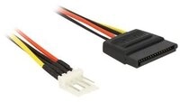 DELOCK Stromkabel SATA 15Pin -> Floppy 4Pin St/St 0.15m