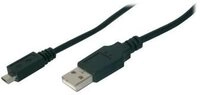 DIGITUS USB 2.0 Anschlusskabel Typ A -mikro B St/St 1.0m, sw