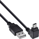 InLine&reg; USB 2.0 Mini-Kabel, ST A/Mini-B ST (5pol) oben abgew. 90&iuml;&iquest;&frac12;,...