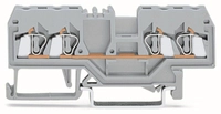 WAGO 280-833 4-Leiter-Durchgangs- klemme,2,5 mm&sup2;,mittige Beschriftung