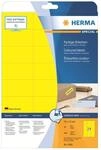 HERMA Etiketten A4 gelb 70x37 mm Papier matt 480 St.