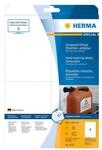 HERMA Folien-Etiketten A4 105x148mm wei&szlig; abl&ouml;sbar 80St.