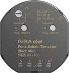 GIRA 542500 eNet Funk Schalt-/Tastaktor 2fach Mini