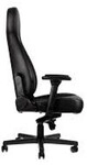 noblechairs ICON Echtleder Gaming Stuhl - schwarz/schwarz