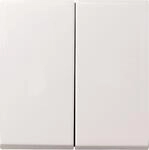 GIRA 029527 Wippe 2fach System 55 Reinwei&szlig; seidenmatt