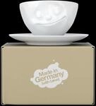 FIFTYEIGHT Kaffeetasse 200ml - Gl&uuml;cklich wei&szlig;