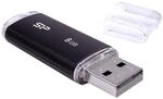 Silicon Power USB-Stick 8GB USB2.0 U02 Plastic Black