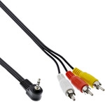 InLine&reg; Audio/Video Kabel, 3,5mm 4pol Stecker auf 3x Cinch Stecker
