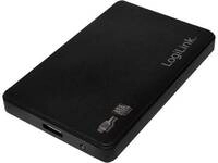 Logilink Geh. 6.3cm (2,5) USB 3.0/SATA Black screwless
