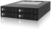 Backplane IcyDock 4x6,3cm SATAI-III/SAS in 1x5,25" HDD/SSD