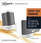 Vogels SOUND 4113 ws Tischst&auml;nder f&uuml;r SONOS / PLAY:1 / PLAY:3